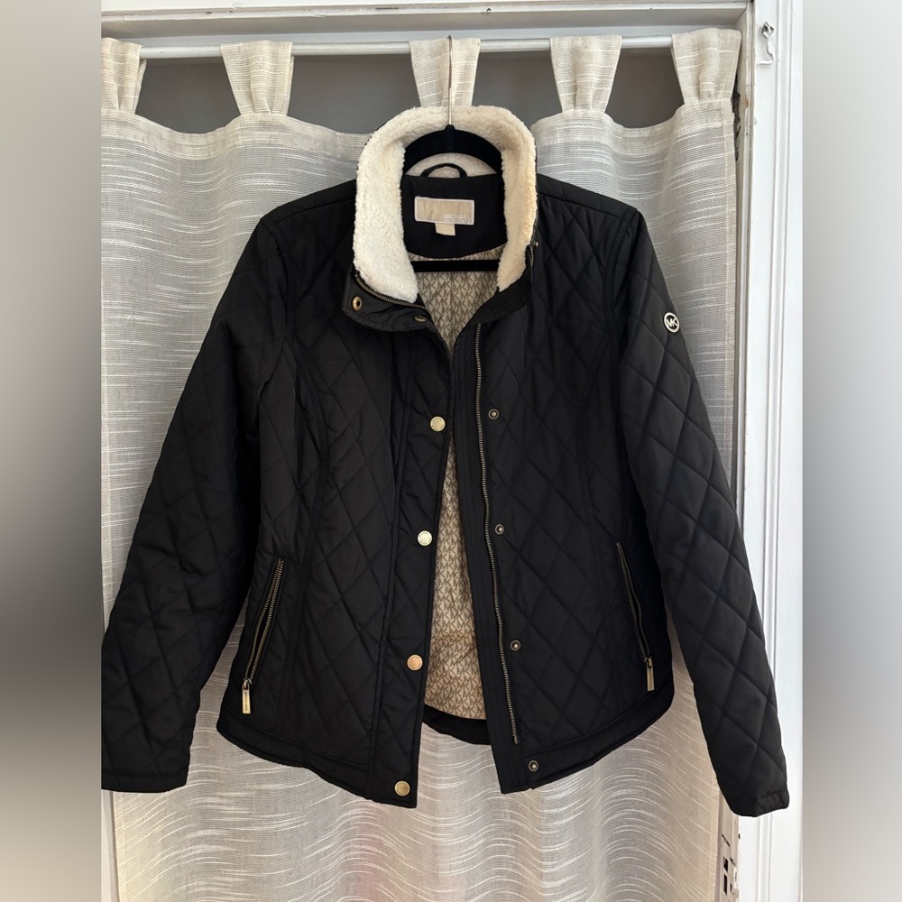 Michael Kors Black Quilted Puffer Jacket